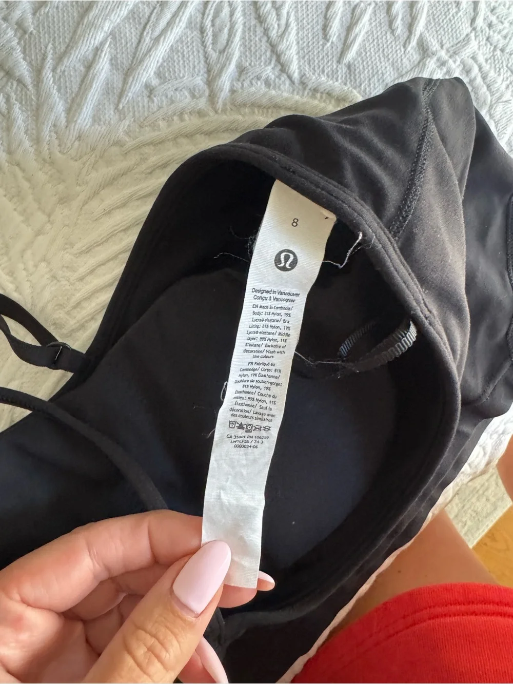 lululemon athletica Black High-Neck Crop Tank